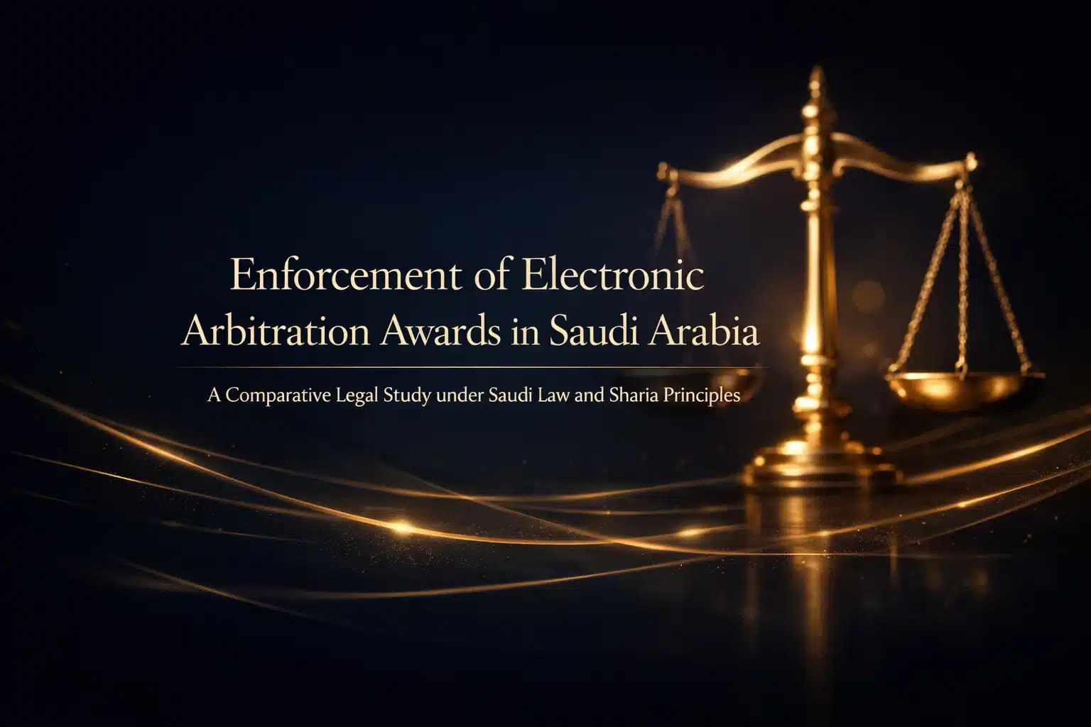 A legal overview of enforcing electronic arbitration awards in Saudi Arabia, covering judicial practice, Sharia compliance, and digital dispute resolution.