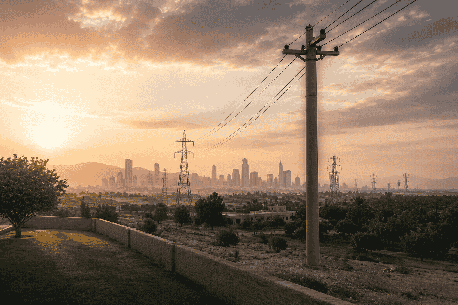 Compensation claim for the use of part of a privately owned property for an electrical utility facility