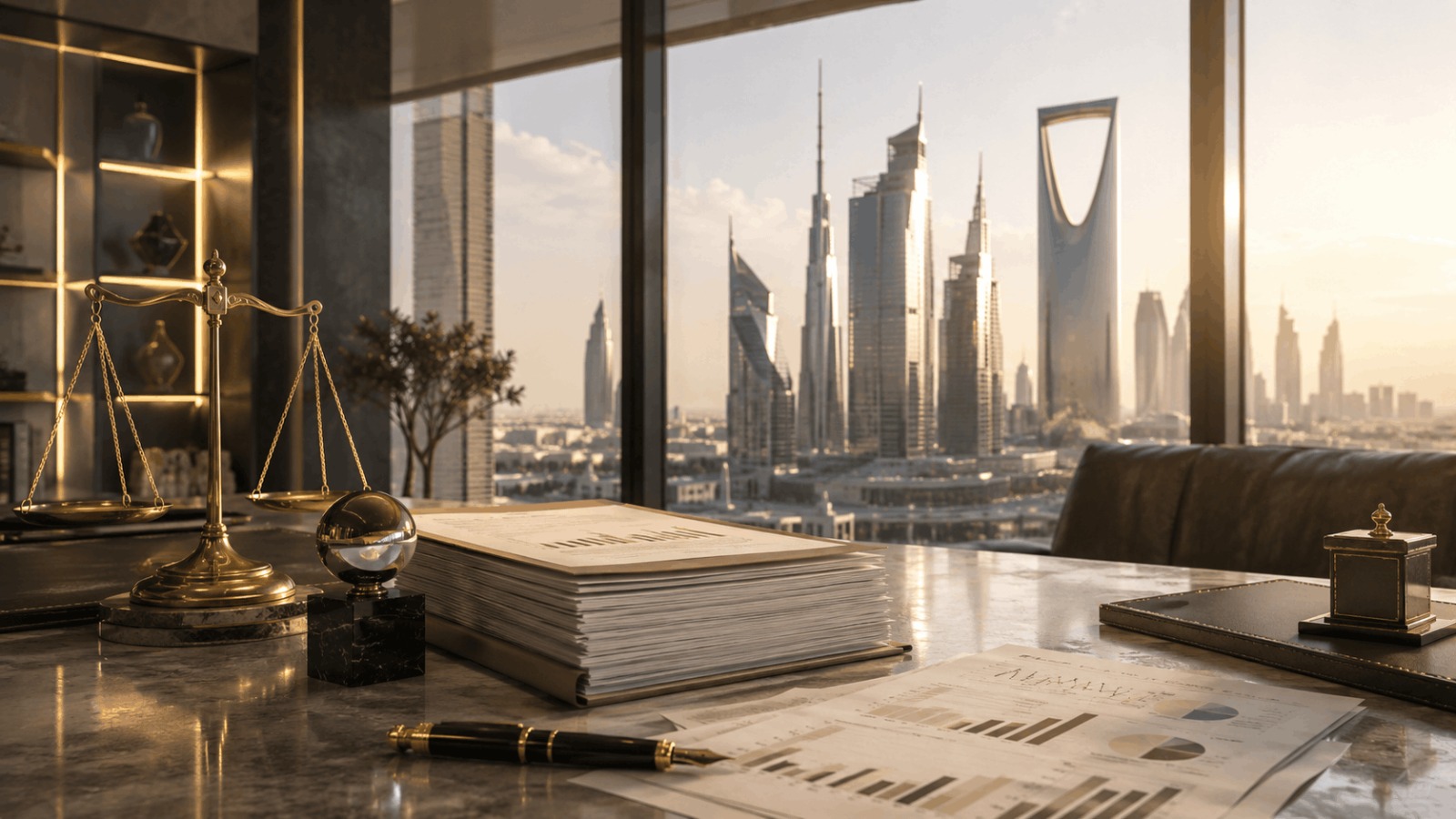 صياغة عقد استثمار لشراء 130 مليون سهم في الرياض مع مستندات مالية وتقارير استثمارية وميزان العدالة وأفق المدينة
