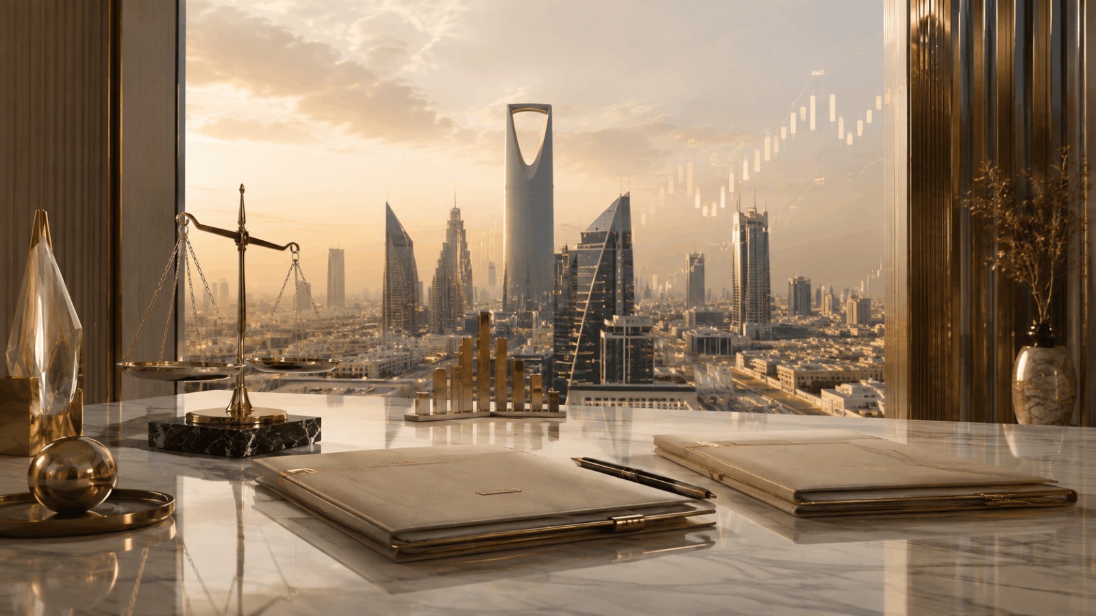 نزاع مضاربة واستثمار في الأسهم بمدينة الرياض برأس مال يتجاوز 10 ملايين ريال سعودي، مع مستندات استثمارية ومؤشرات مالية وميزان العدالة