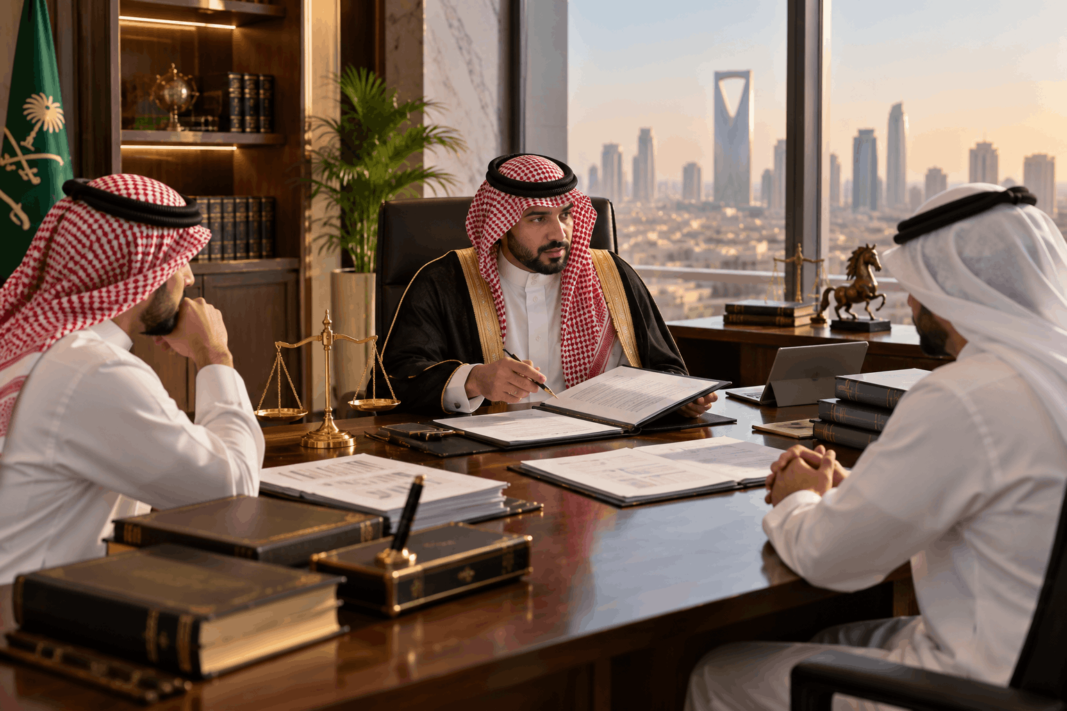 نزاع شركاء وأوراق تجارية مرتفعة القيمة ومفاوضات قانونية في السعودية