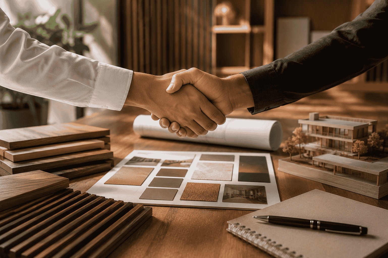 Institutional mediation of a construction, interior decoration, and woodwork dispute in Riyadh