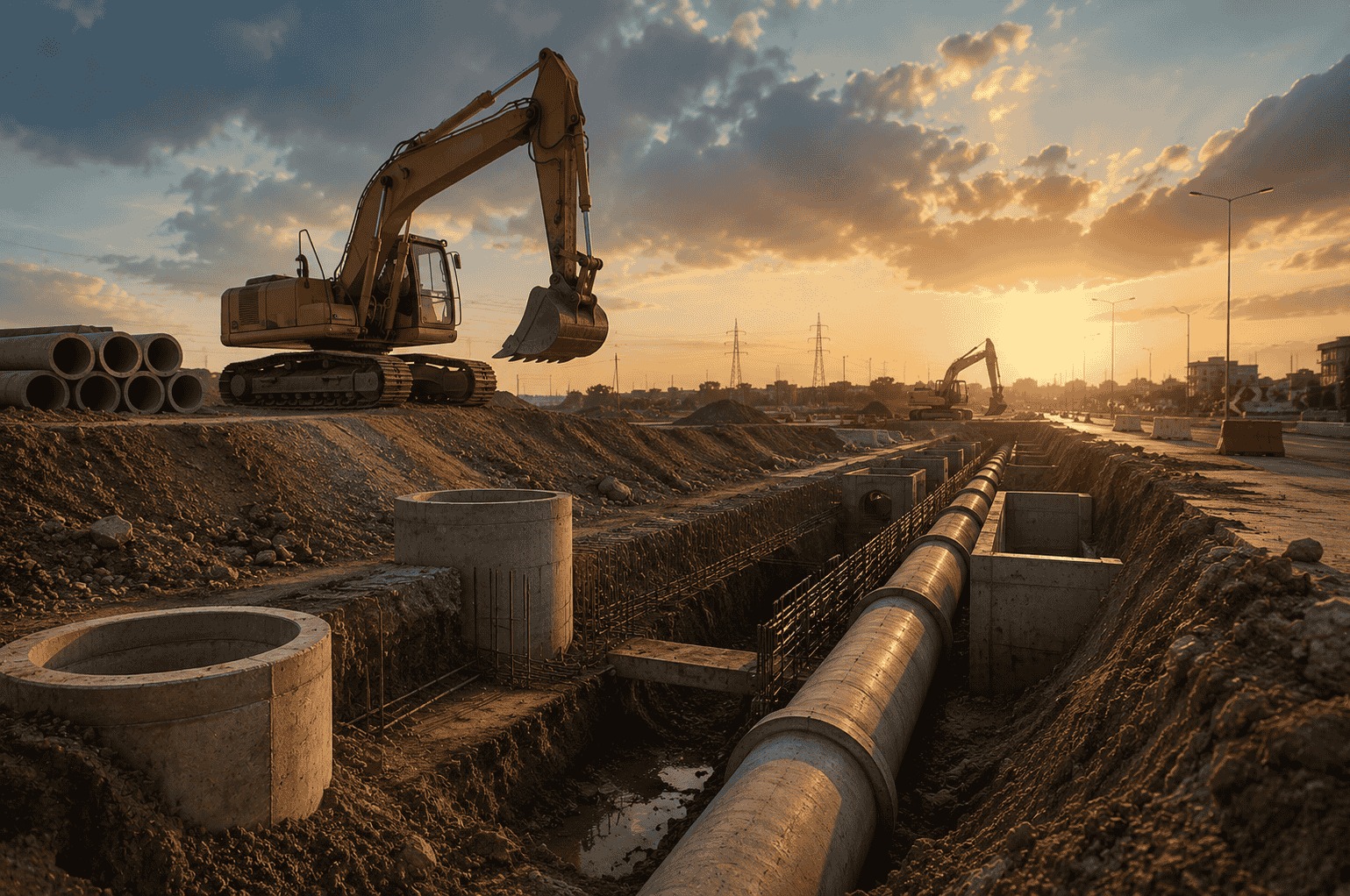 مشروع شبكات صرف صحي وبنية تحتية محل نزاع تحكيمي في مدينة عرعر