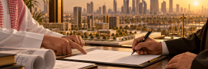 عقد تطوير عقاري في السعودية بين المطور ومالك الأرض